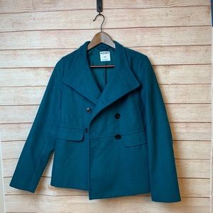 NWT Old Navy • teal blue peacoat